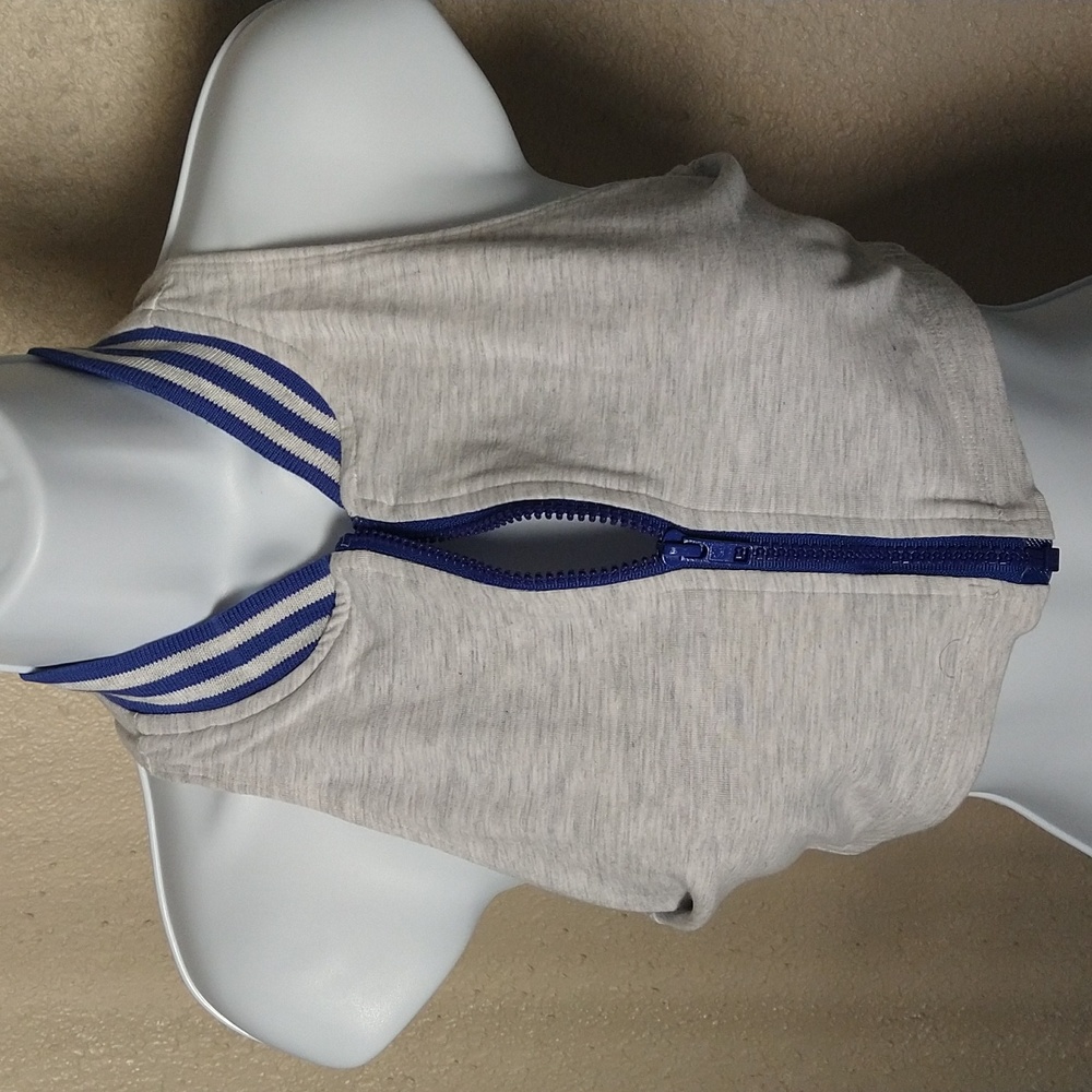 Zip-Up Front T Back Sports Top